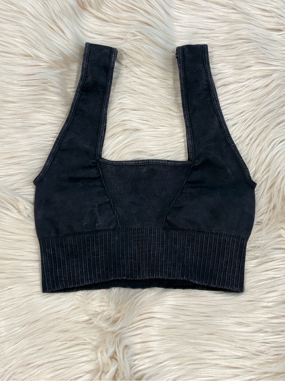 FREE PEOPLE Good Karma Square Neck Bra Crop Top XS/S - Picture 5 of 10
